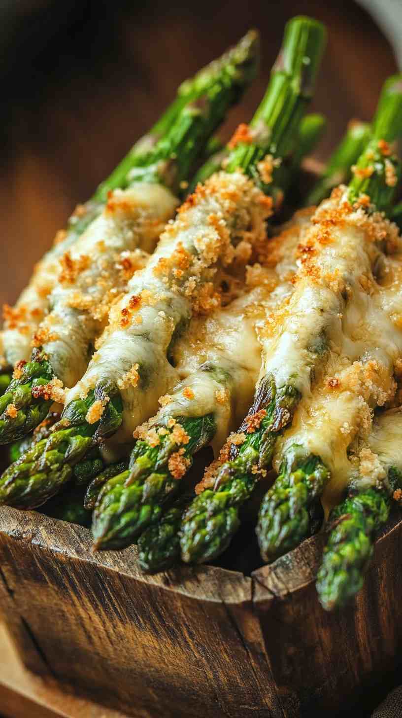 Parmesan-Crusted Air Fryer Asparagus