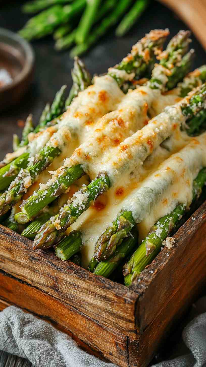 Parmesan-Crusted Air Fryer Asparagus