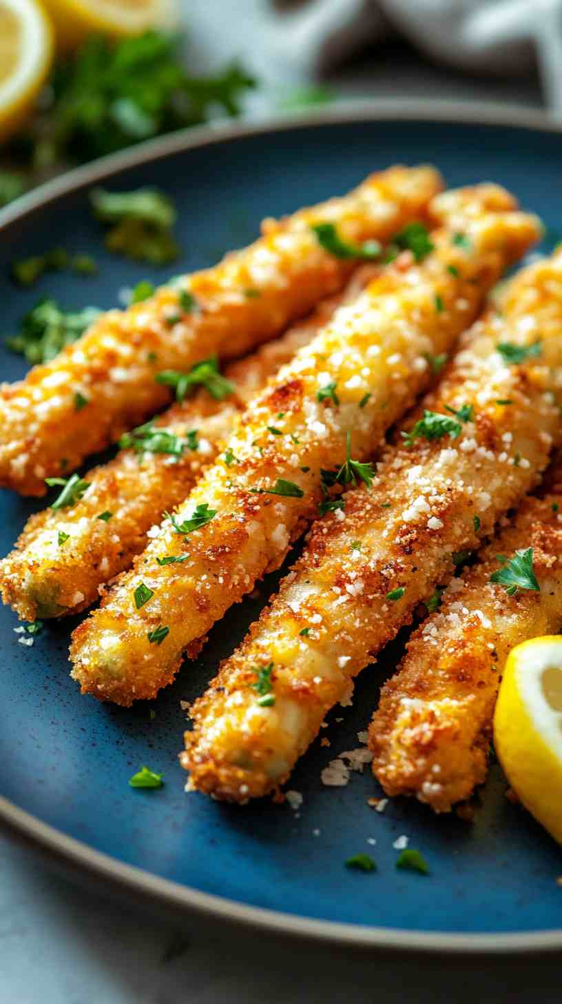 Parmesan-Crusted Air Fryer Asparagus