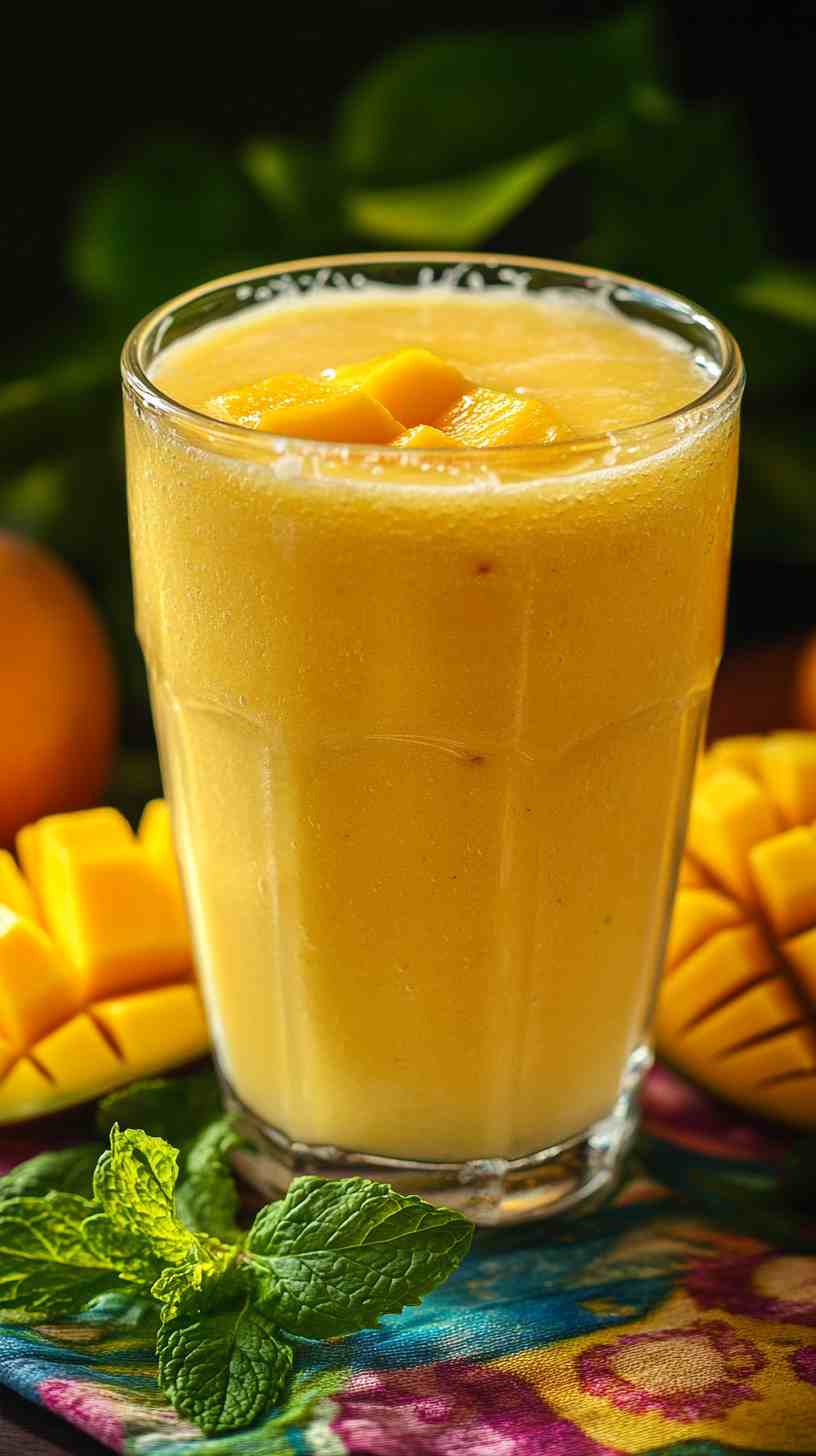 Refreshing Mango Mint Cooler Smoothie