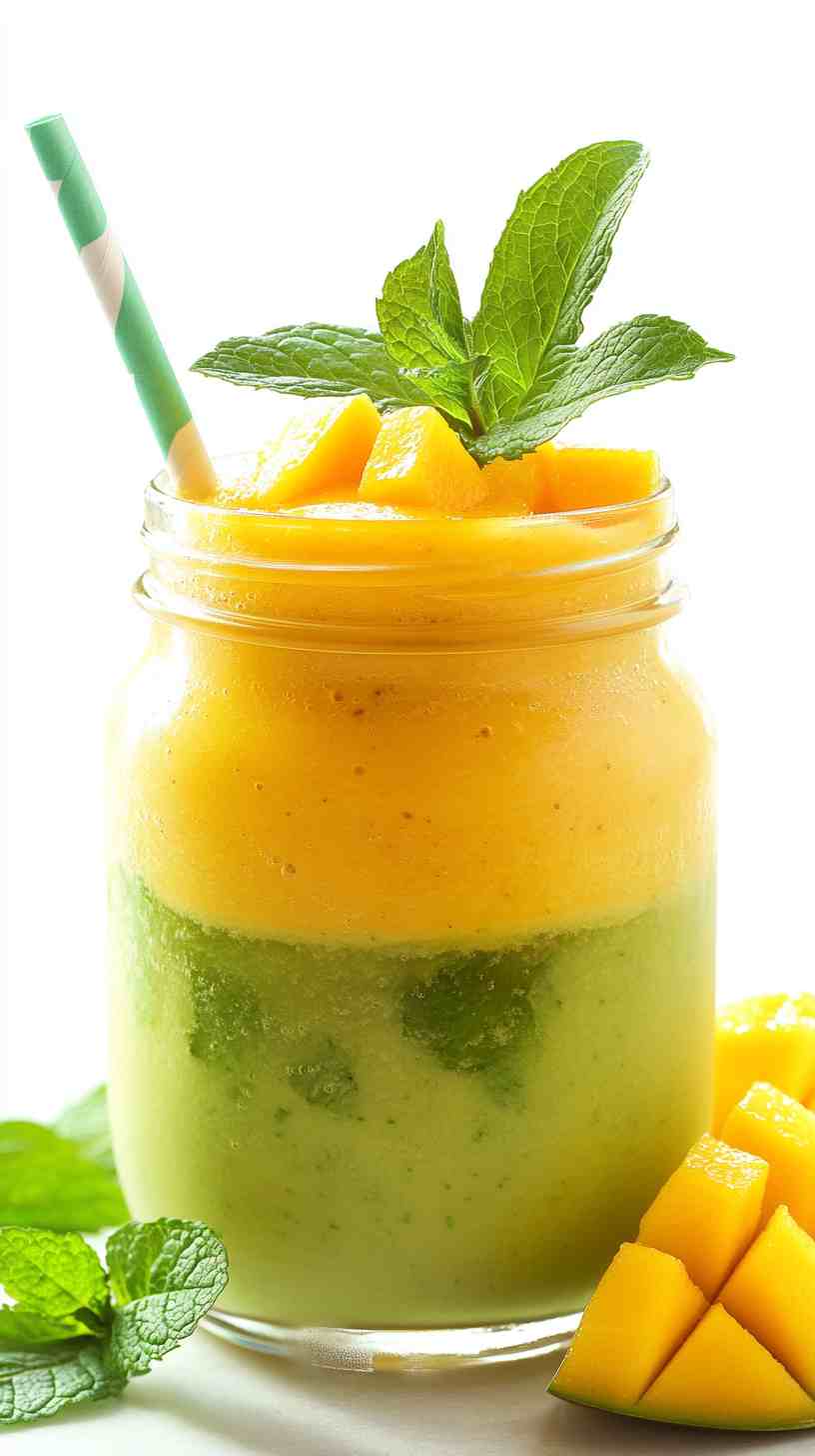 Refreshing Mango Mint Cooler Smoothie