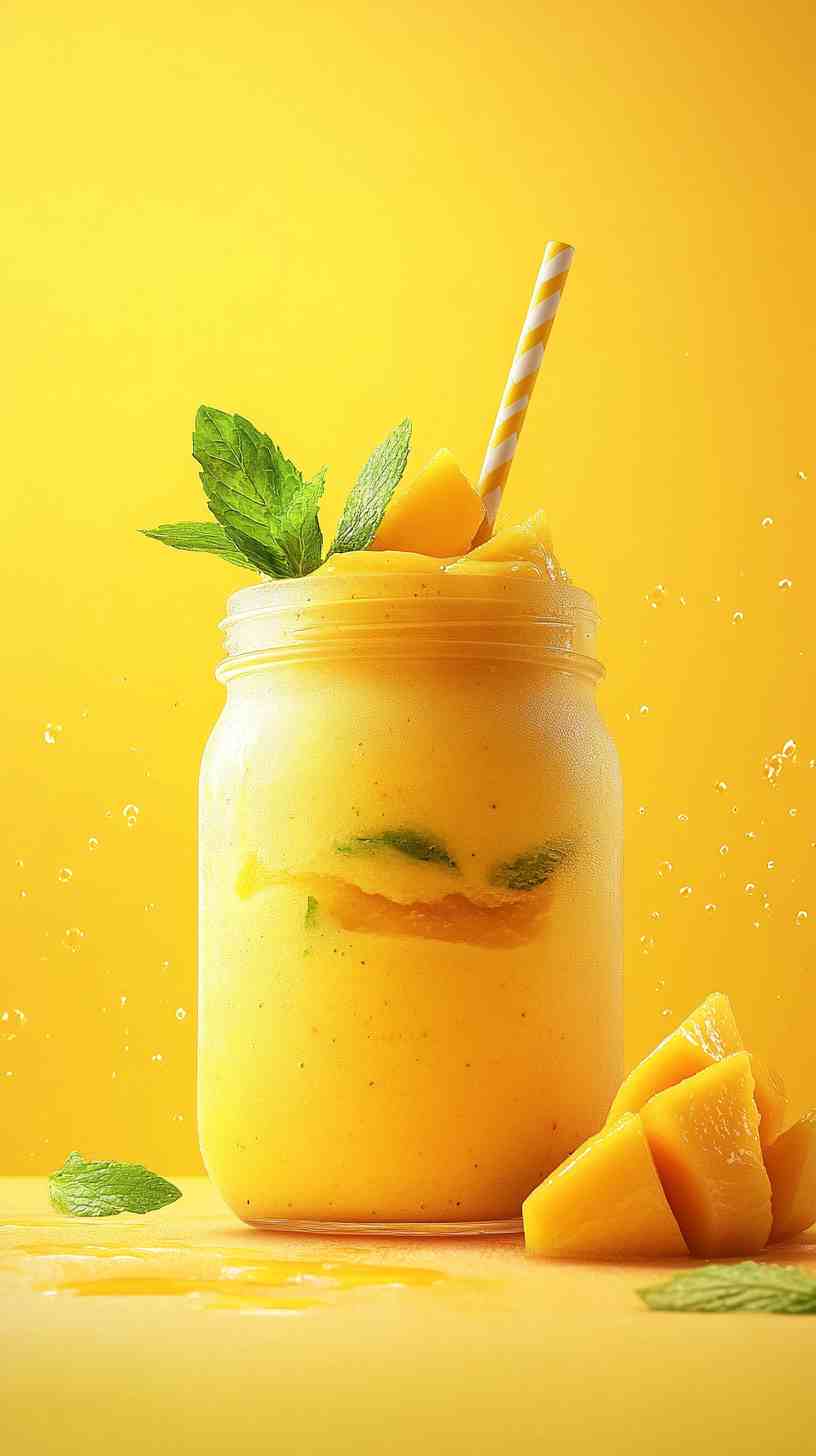 Refreshing Mango Mint Cooler Smoothie