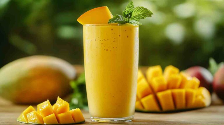 Refreshing Mango Mint Cooler Smoothie