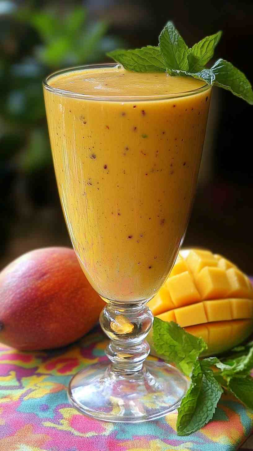 Refreshing Mango Mint Cooler Smoothie