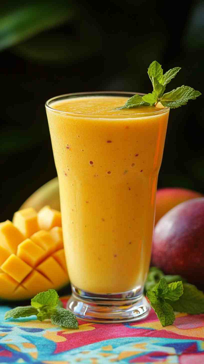 Refreshing Mango Mint Cooler Smoothie