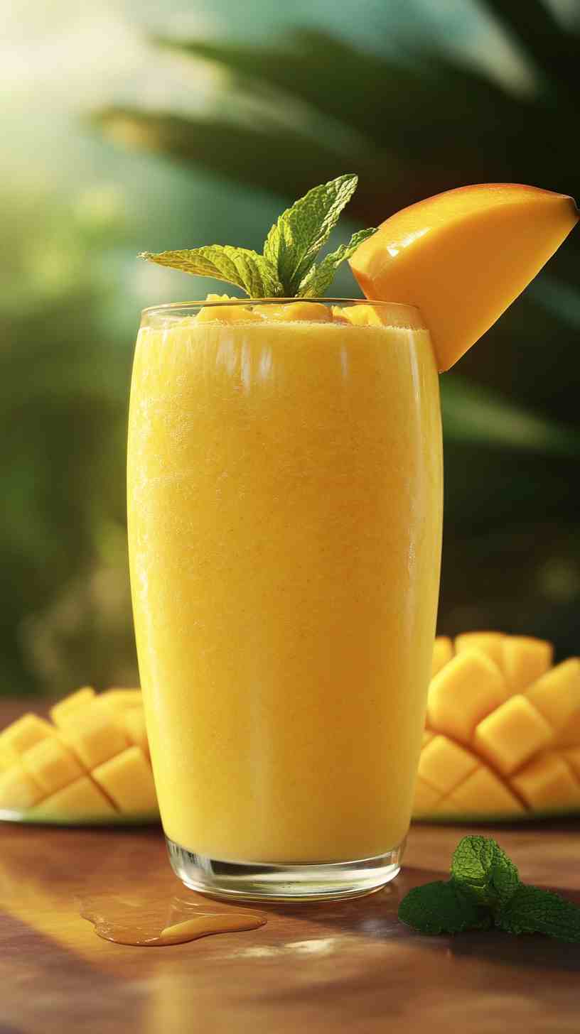 Refreshing Mango Mint Cooler Smoothie