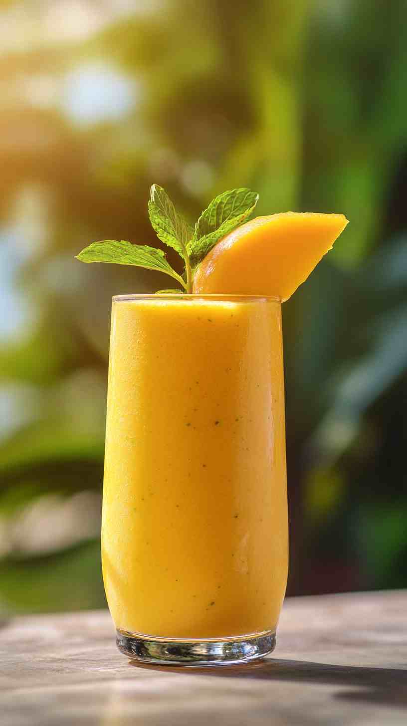 Refreshing Mango Mint Cooler Smoothie