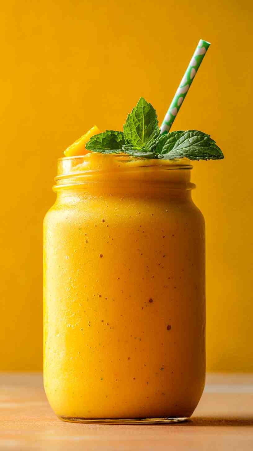 Refreshing Mango Mint Cooler Smoothie