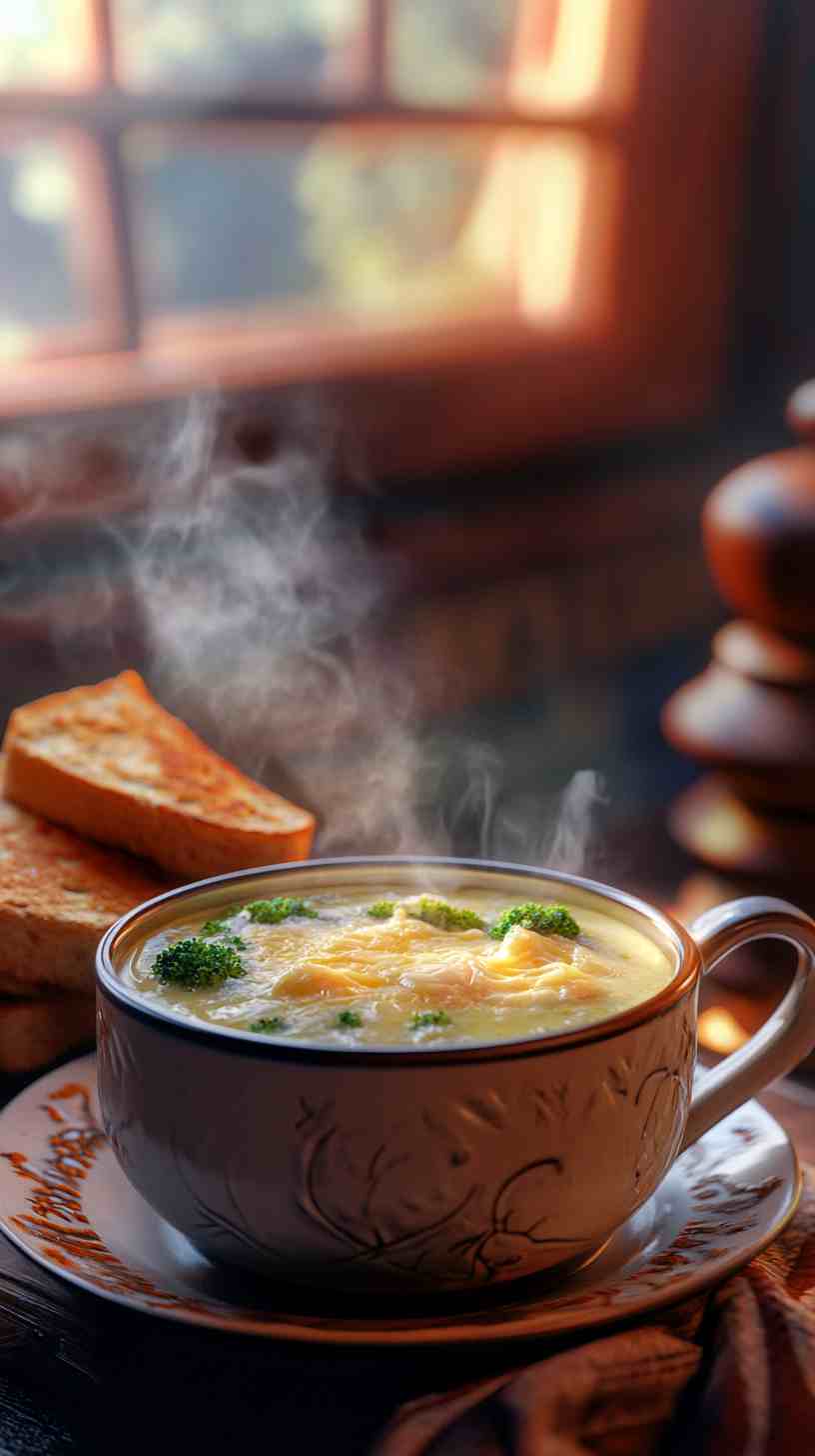 Rich and Creamy Broccoli Cheddar Soup