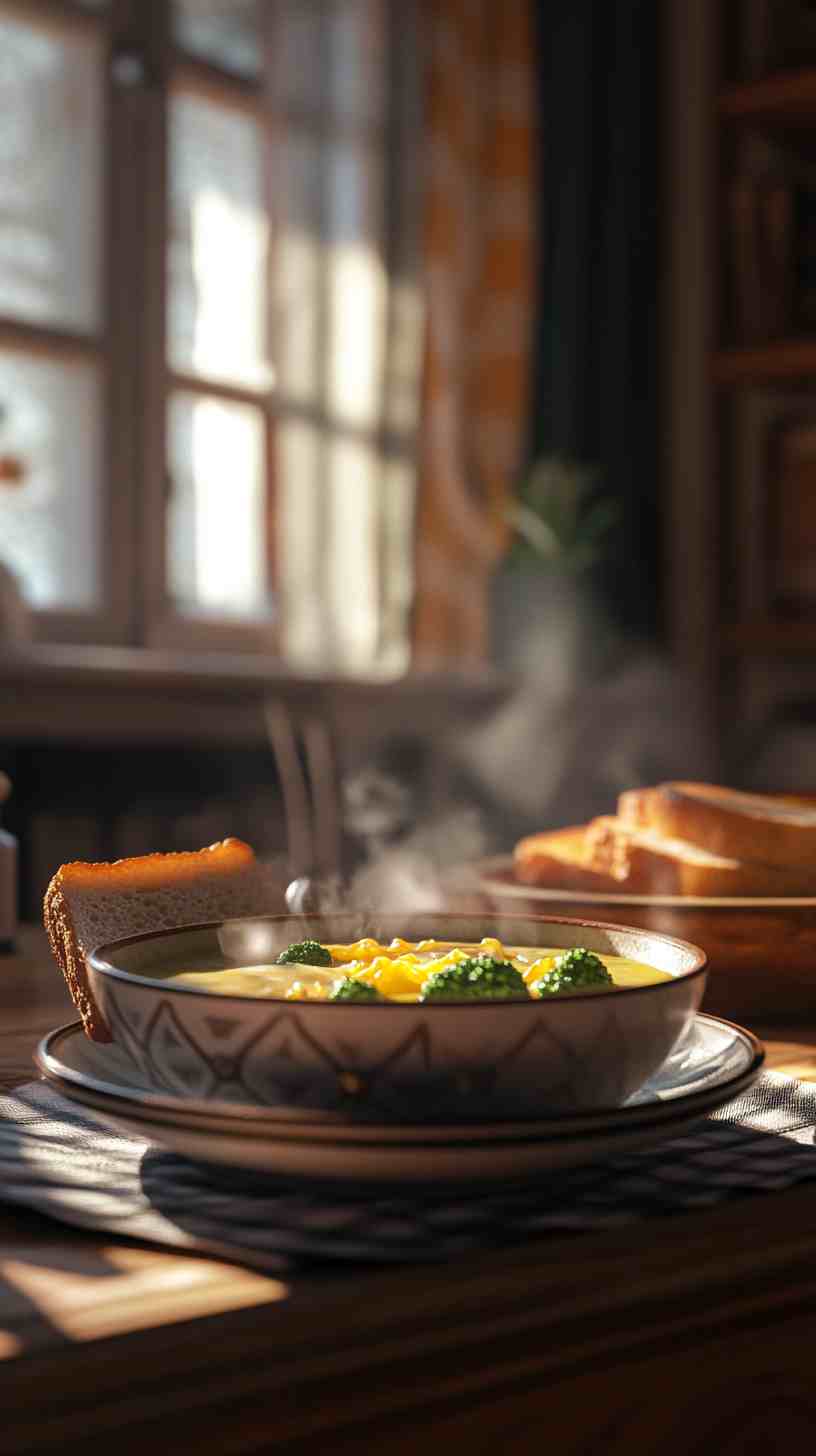 Rich and Creamy Broccoli Cheddar Soup