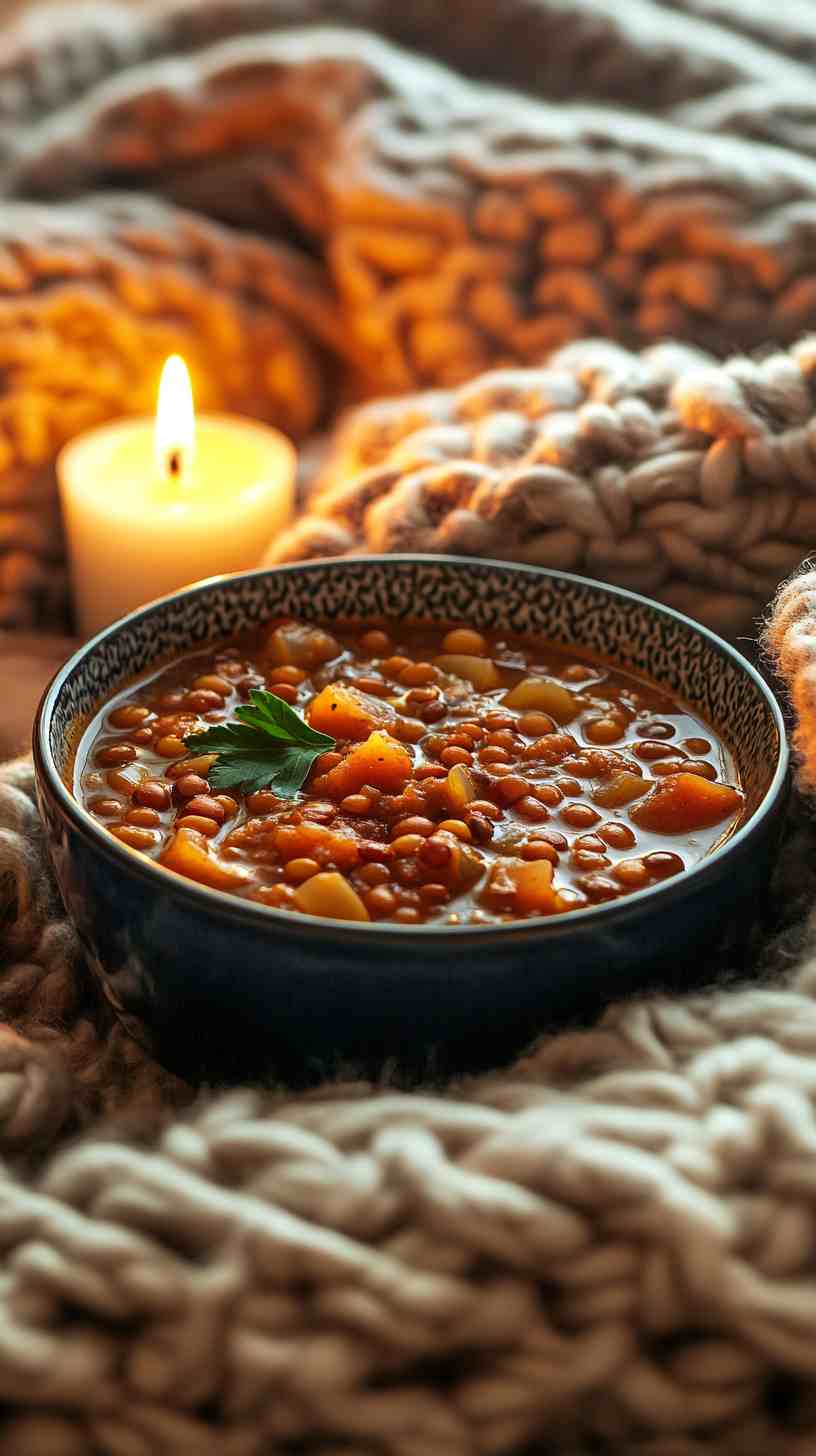 Savory Crock Pot Lentil Soup