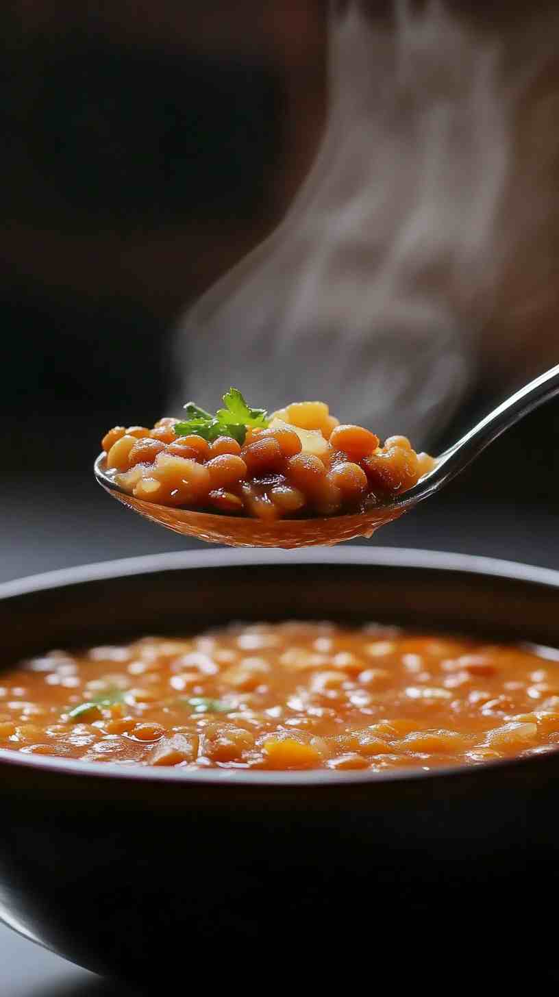 Savory Crock Pot Lentil Soup