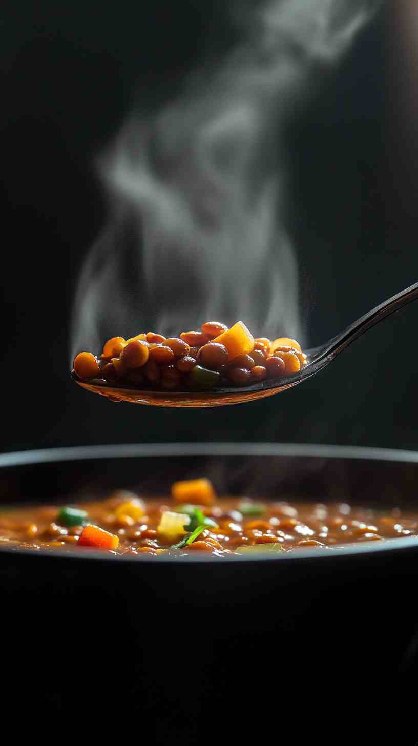 Savory Crock Pot Lentil Soup