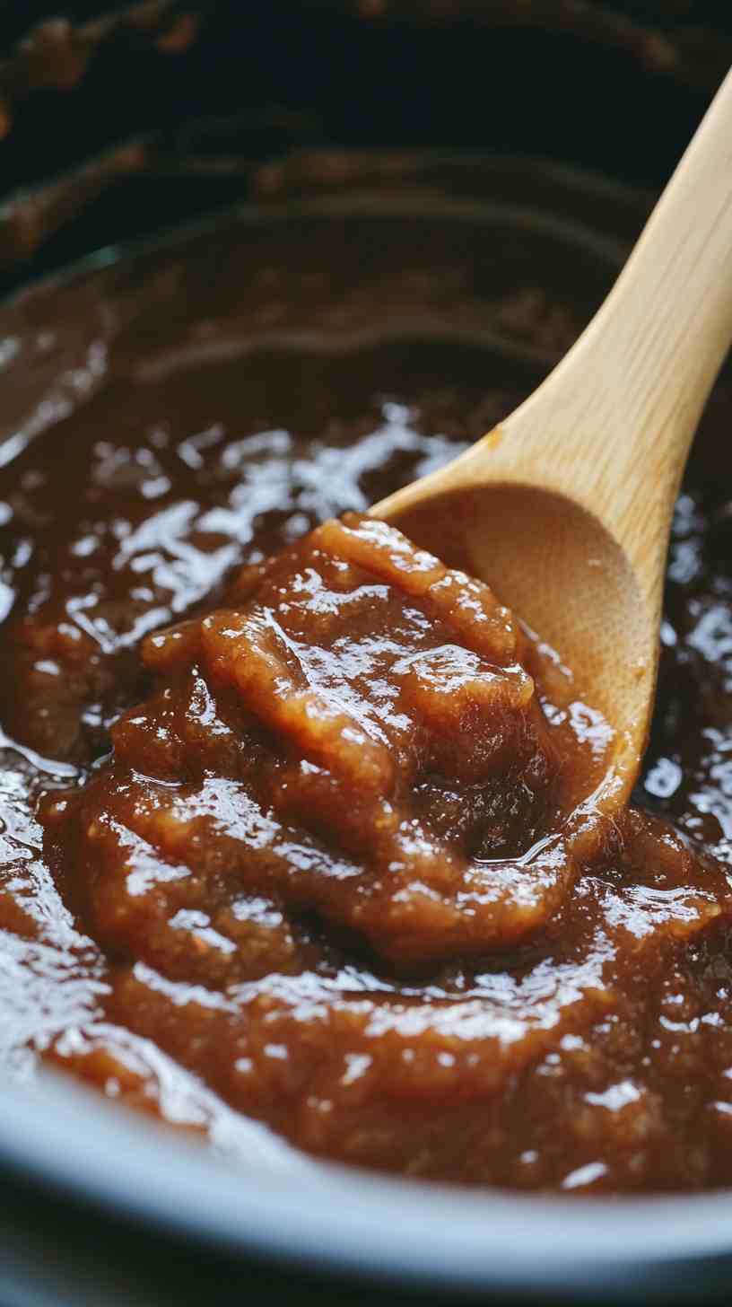Slow Cooker Apple Butter with Brown Sugar and Cinnamon