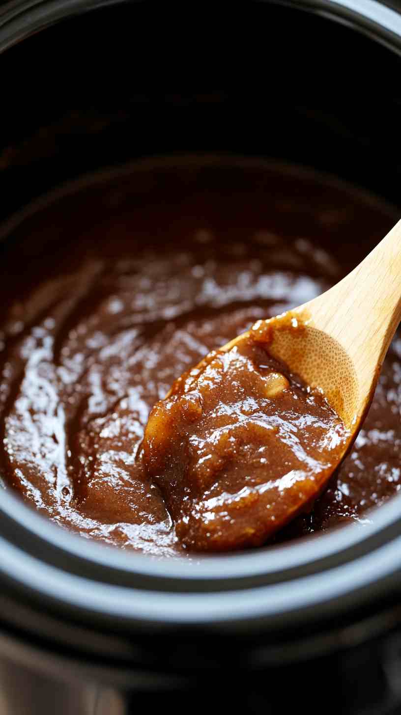 Slow Cooker Apple Butter with Brown Sugar and Cinnamon