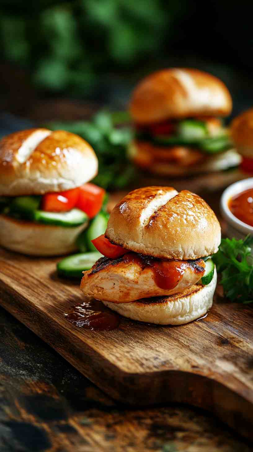 Slow-Cooker BBQ Chicken Sliders