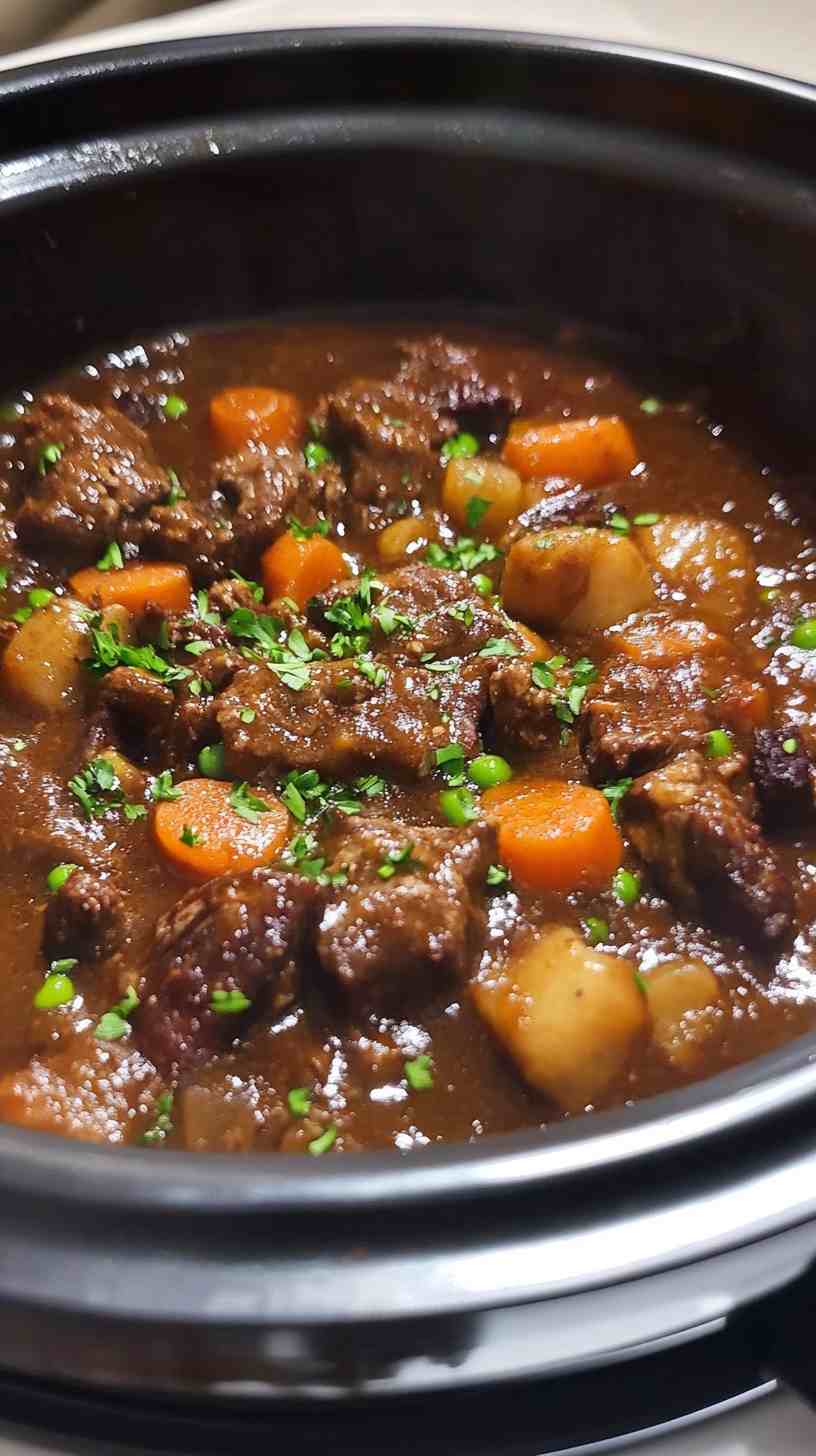 Slow Cooker Beef and Stout Casserole