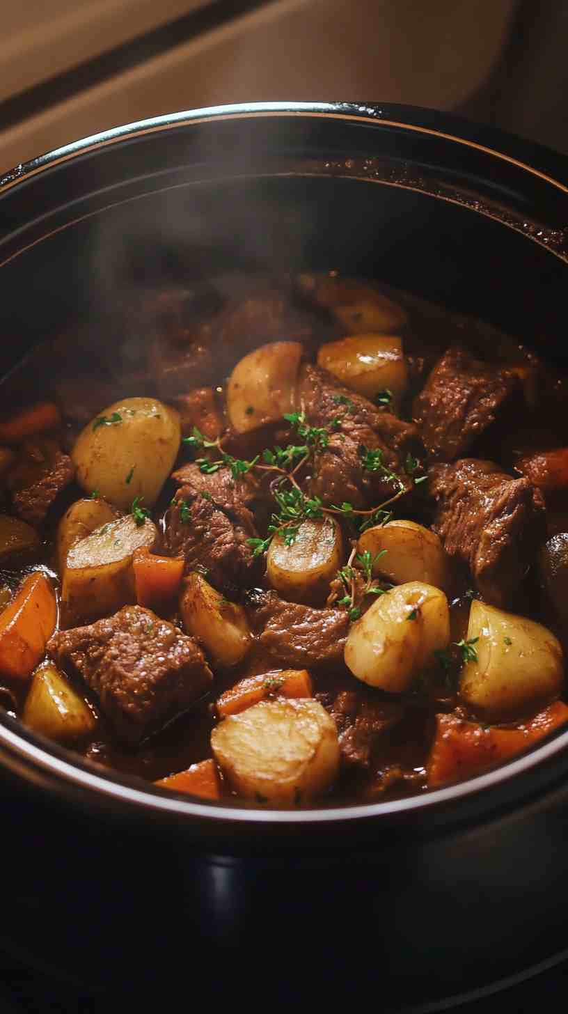 Slow Cooker Beef and Stout Casserole