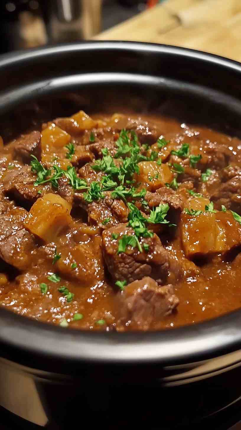 Slow Cooker Beef and Stout Casserole