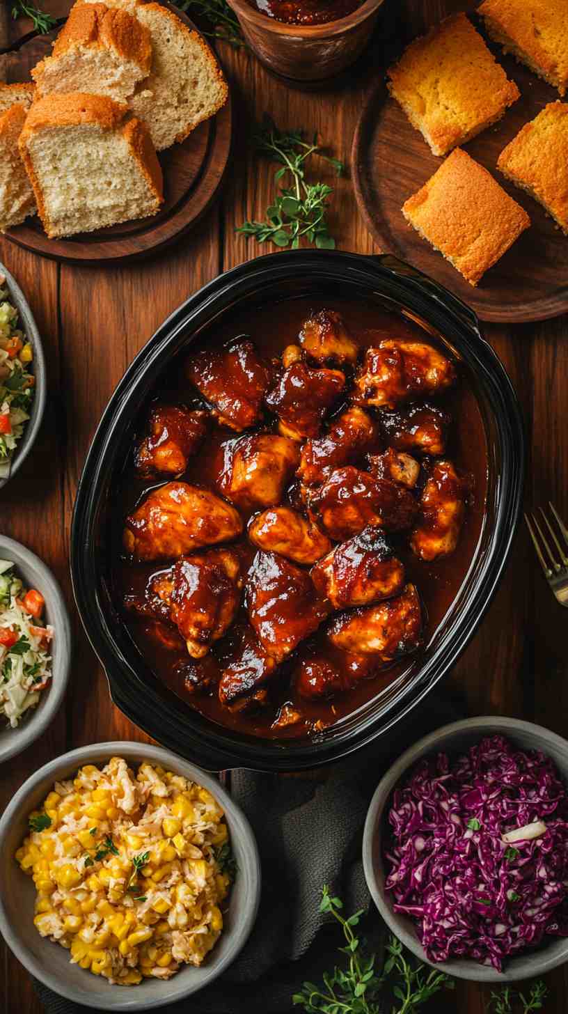 Slow-Cooker Honey BBQ Chicken Delight