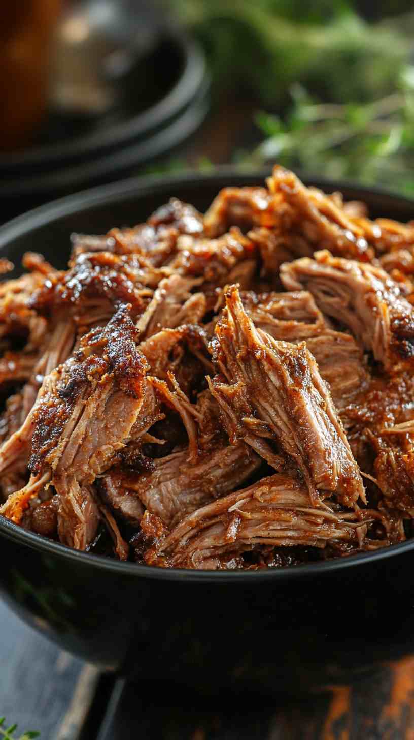 Slow Cooker Pulled Pork with a Savory Spice Rub