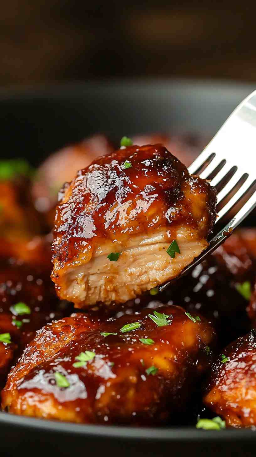 Smoky Maple BBQ Chicken in the Crockpot