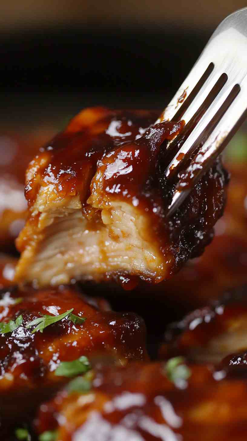 Smoky Maple BBQ Chicken in the Crockpot