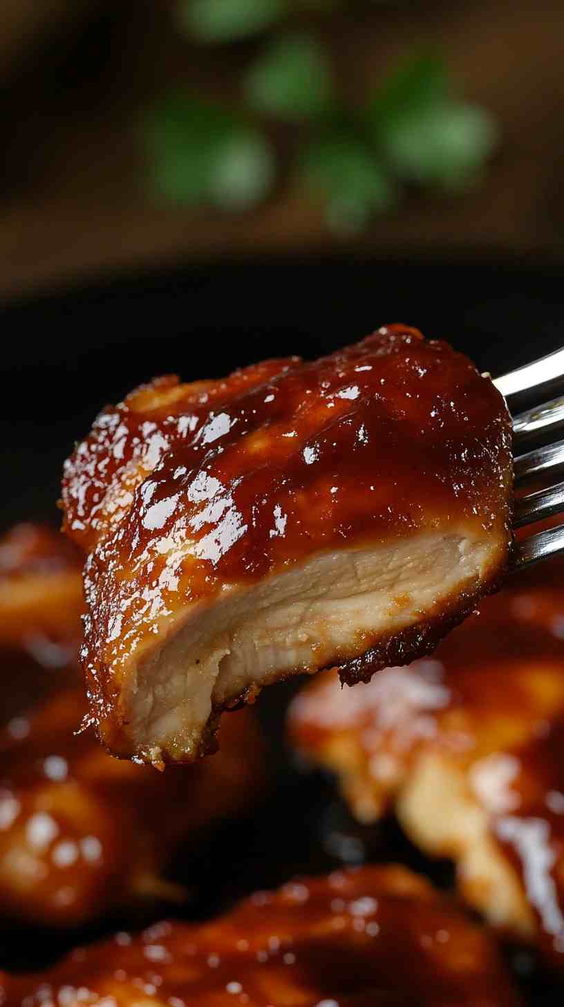 Smoky Maple BBQ Chicken in the Crockpot