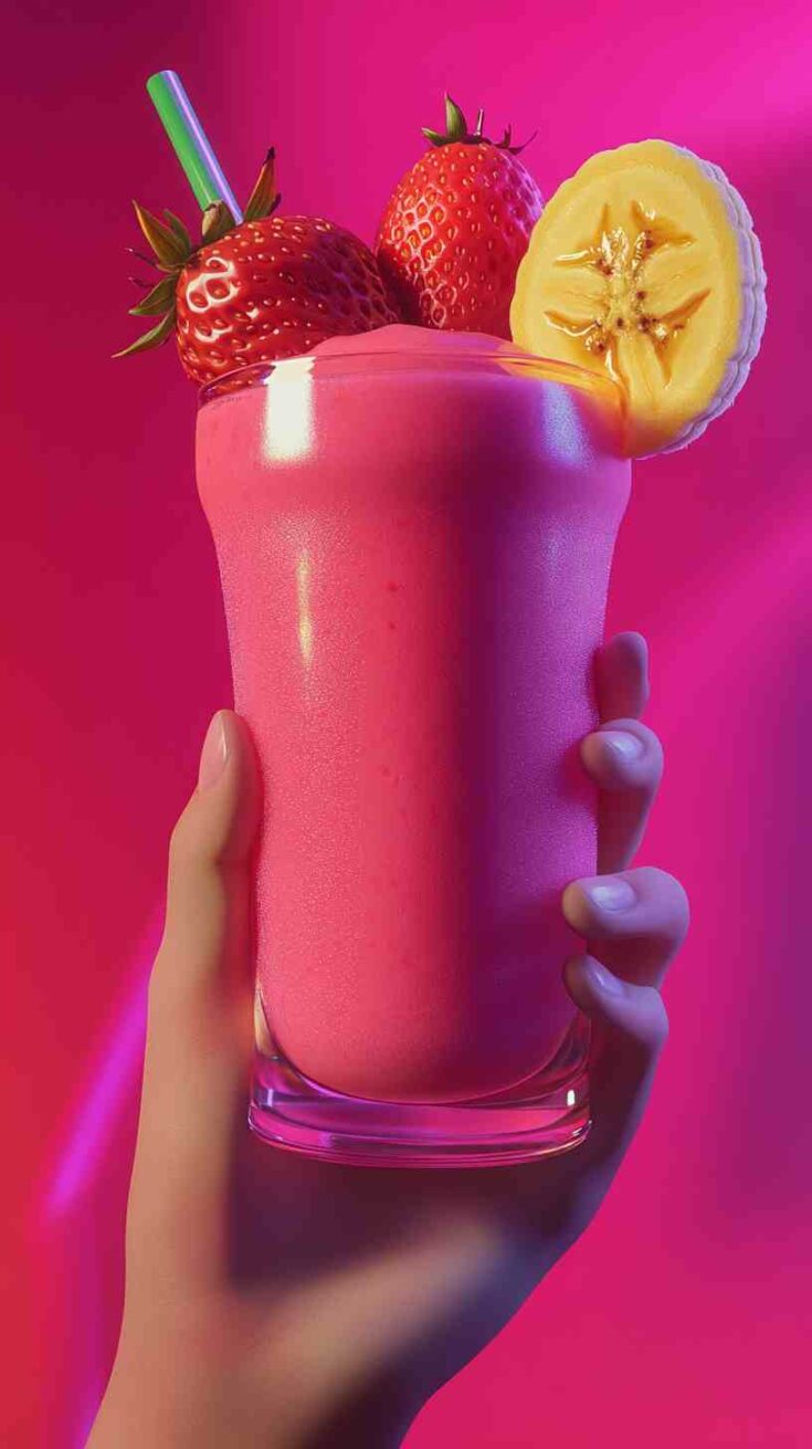 Smooth & Silky Strawberry Banana Smoothie
