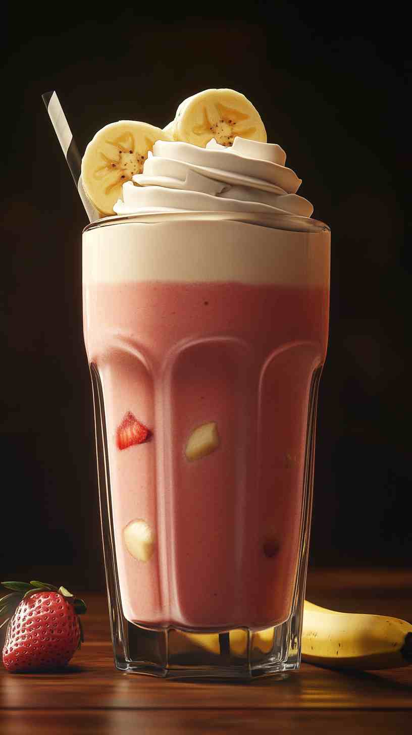 Smooth & Silky Strawberry Banana Smoothie