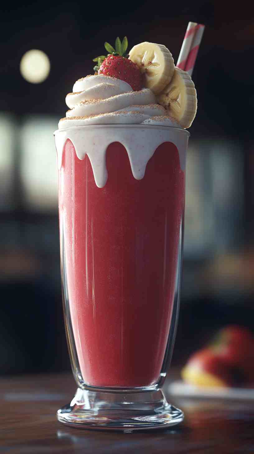 Smooth & Silky Strawberry Banana Smoothie