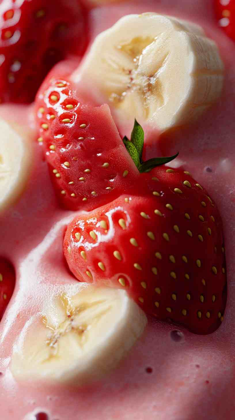 Smooth & Silky Strawberry Banana Smoothie