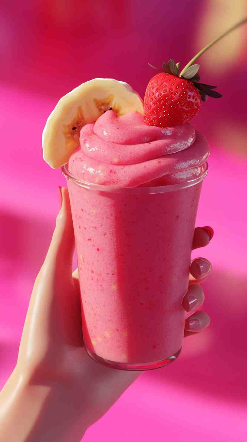 Smooth & Silky Strawberry Banana Smoothie