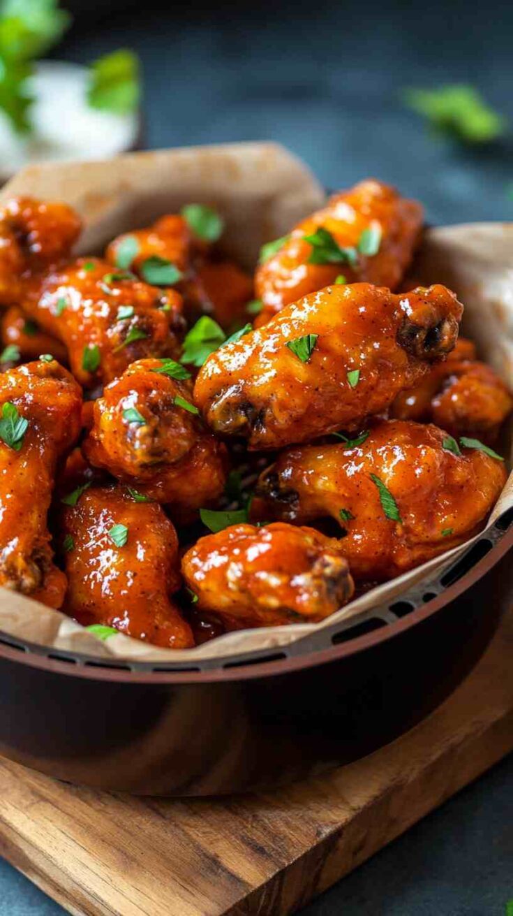 Spicy Buffalo Air Fryer Chicken Wings