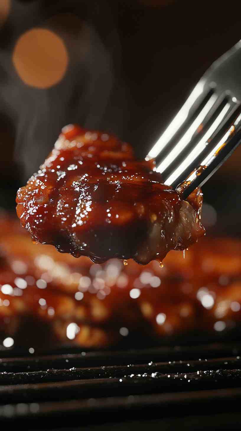 Sticky Honey Garlic BBQ Chicken in the Slow Cooker