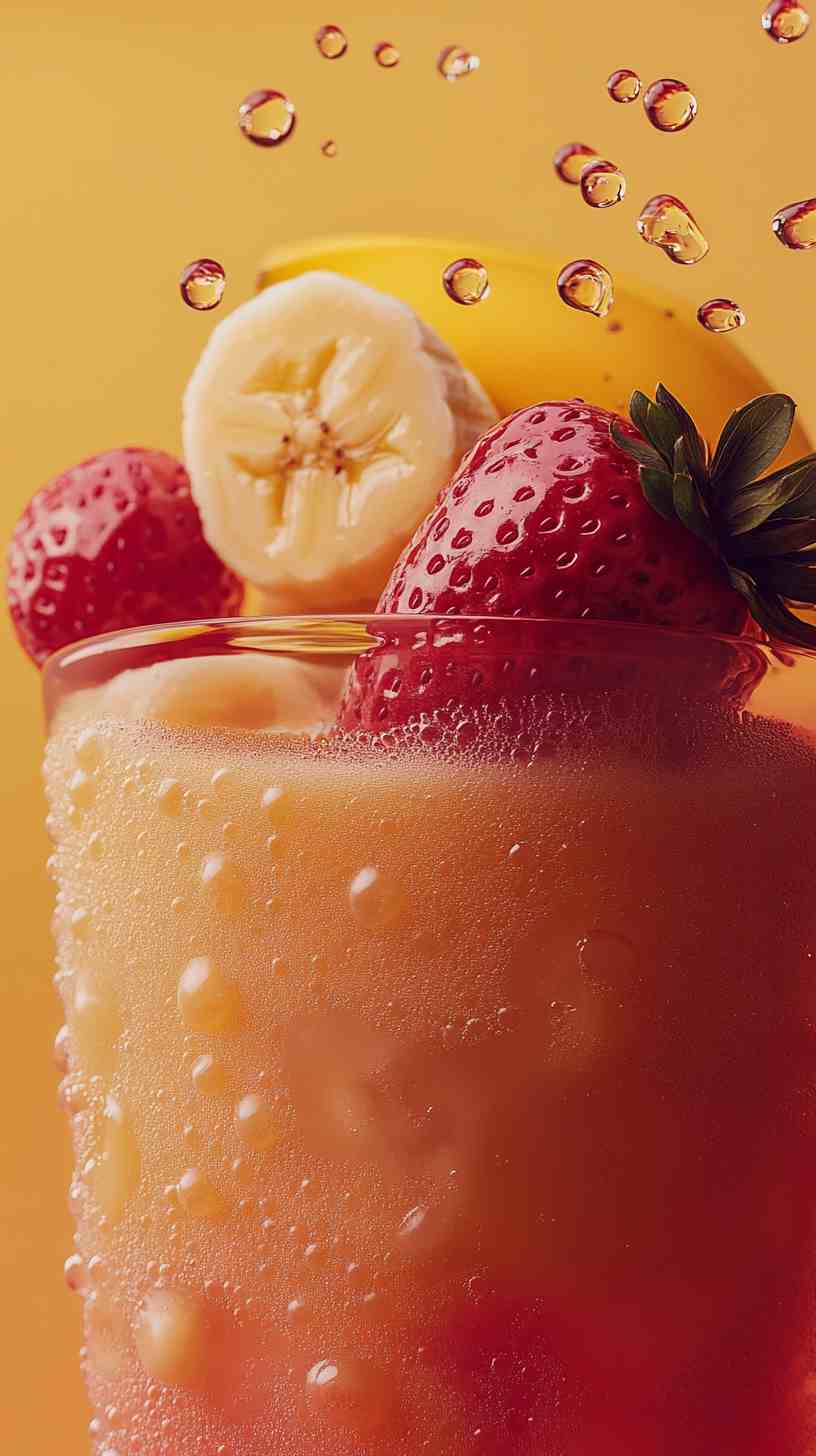 Strawberry Banana Burst of Energy Smoothie