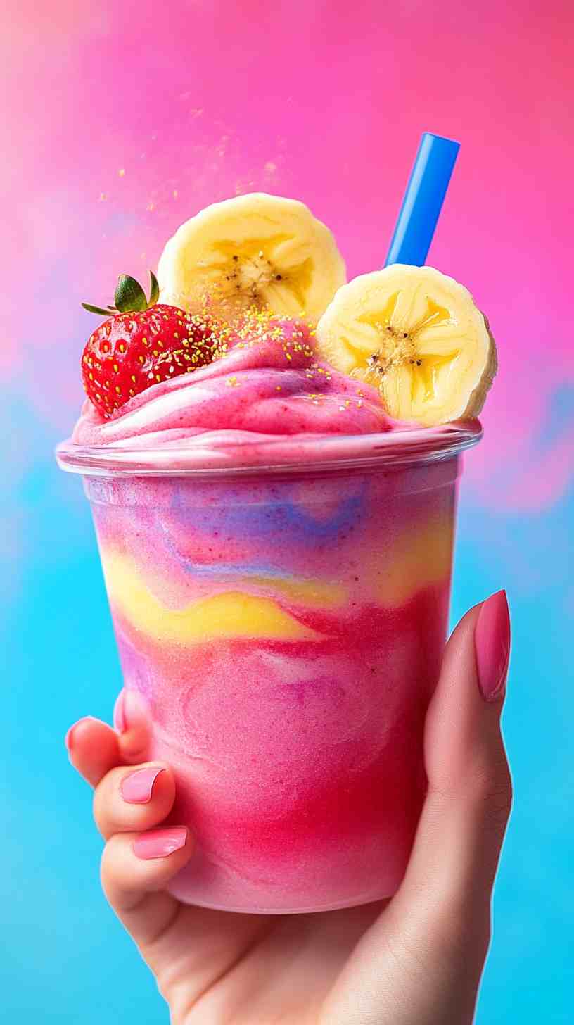 Strawberry Banana Burst of Energy Smoothie