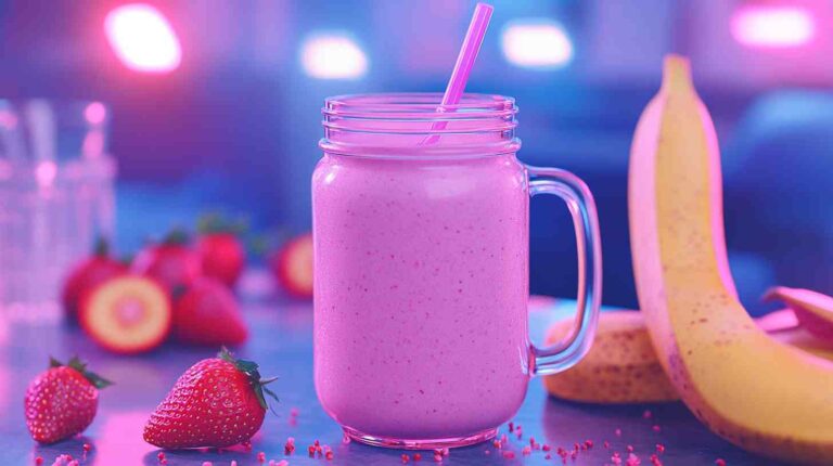 Strawberry Banana Burst of Energy Smoothie