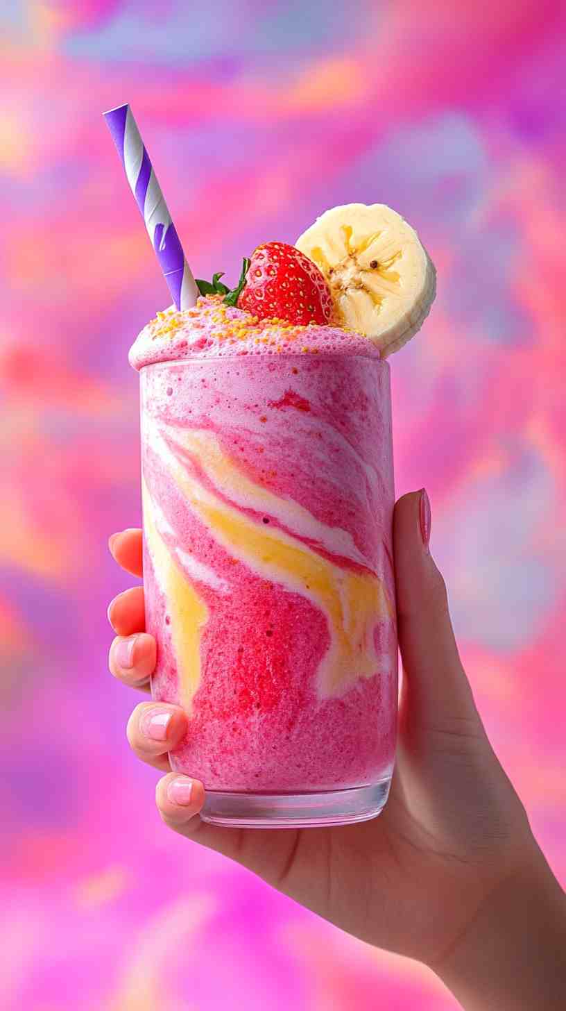 Strawberry Banana Burst of Energy Smoothie