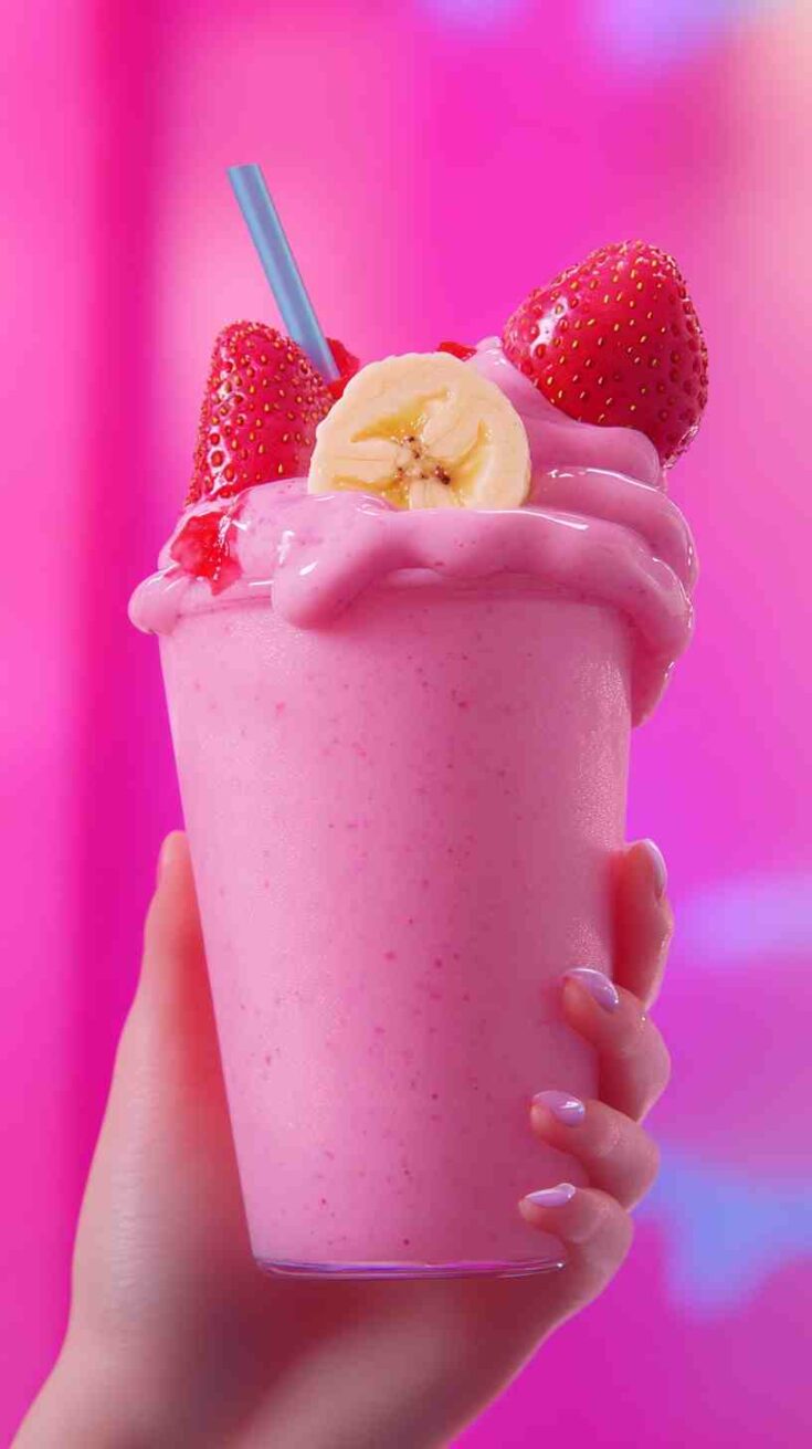 Strawberry Banana Protein Punch Smoothie