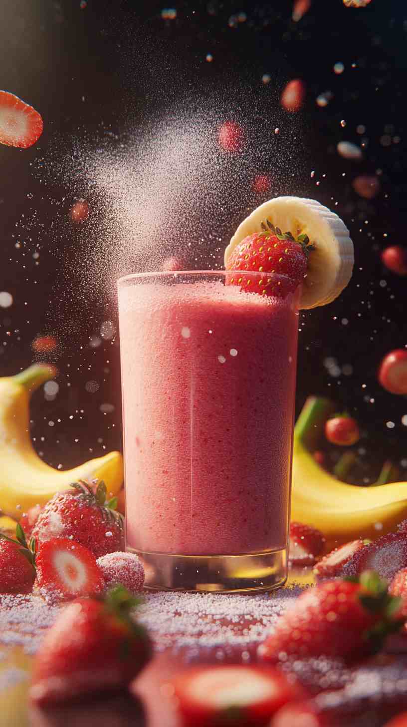 Strawberry Banana Protein Punch Smoothie