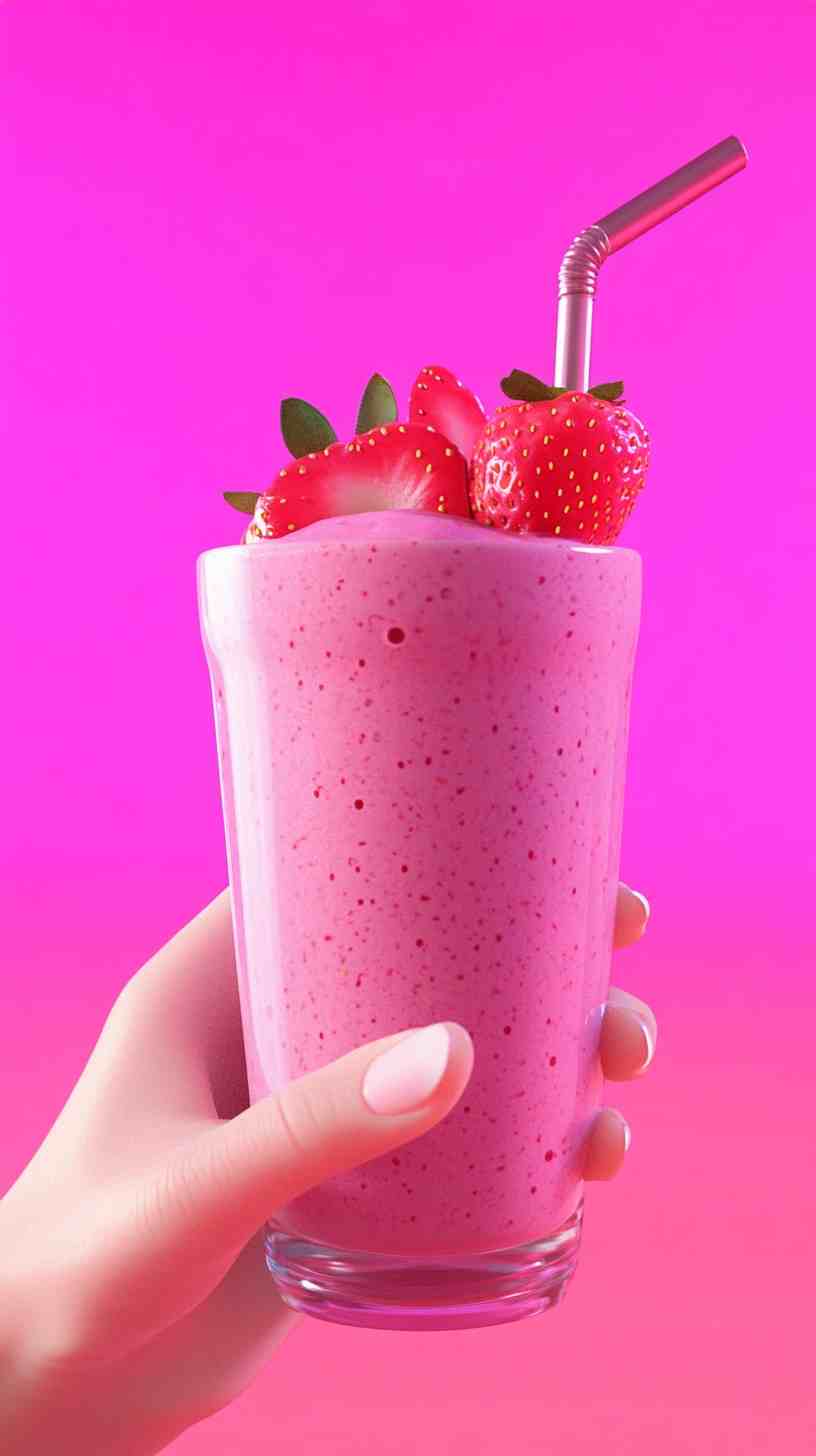 Strawberry Banana Protein Punch Smoothie