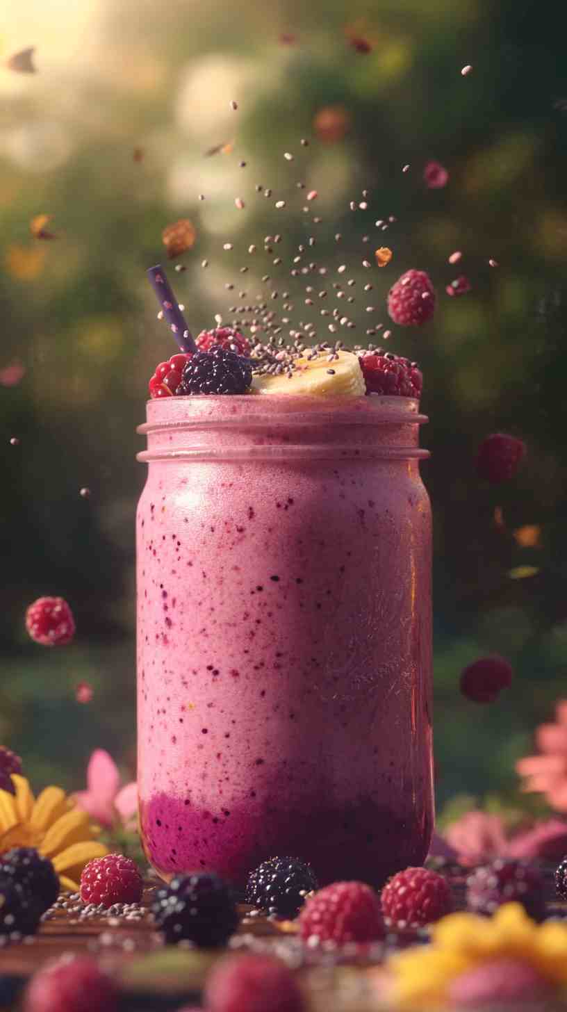 Sweet Berry Banana Bliss Smoothie