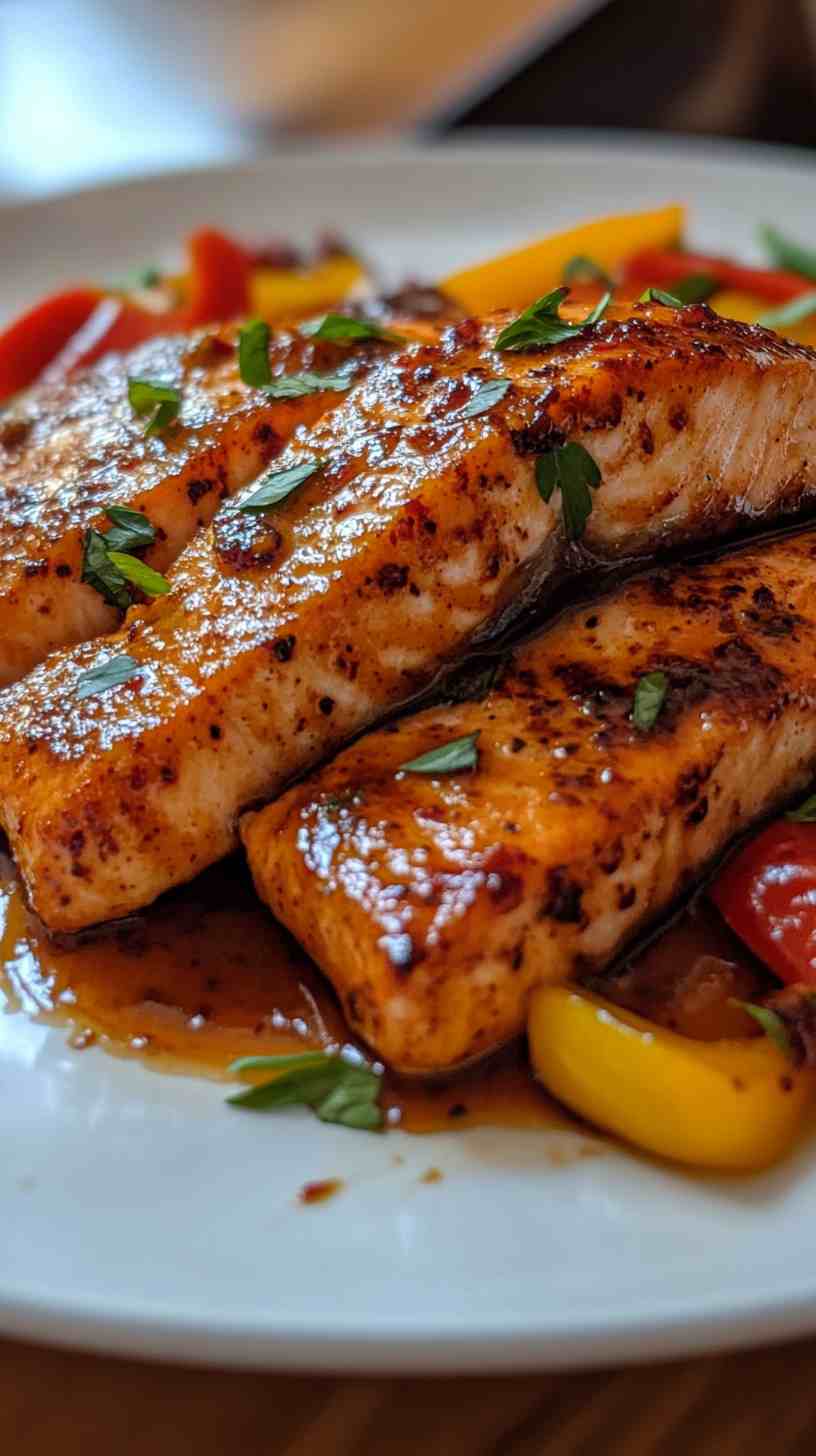 Sweet Chili Air Fryer Salmon