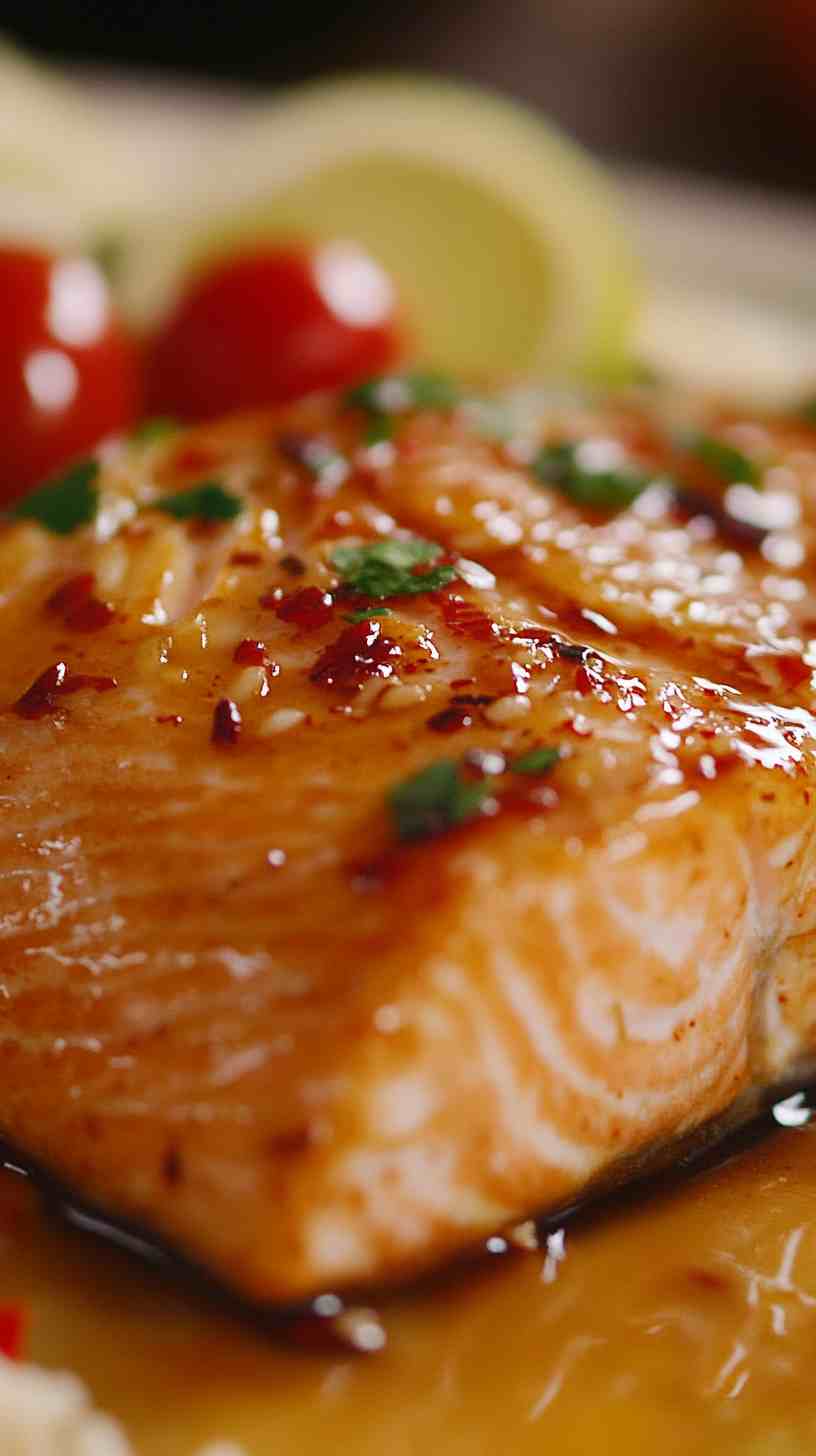 Sweet Chili Air Fryer Salmon