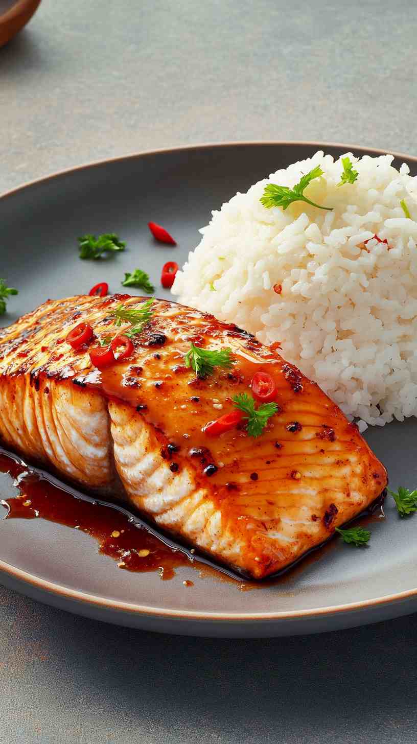 Sweet Chili Air Fryer Salmon