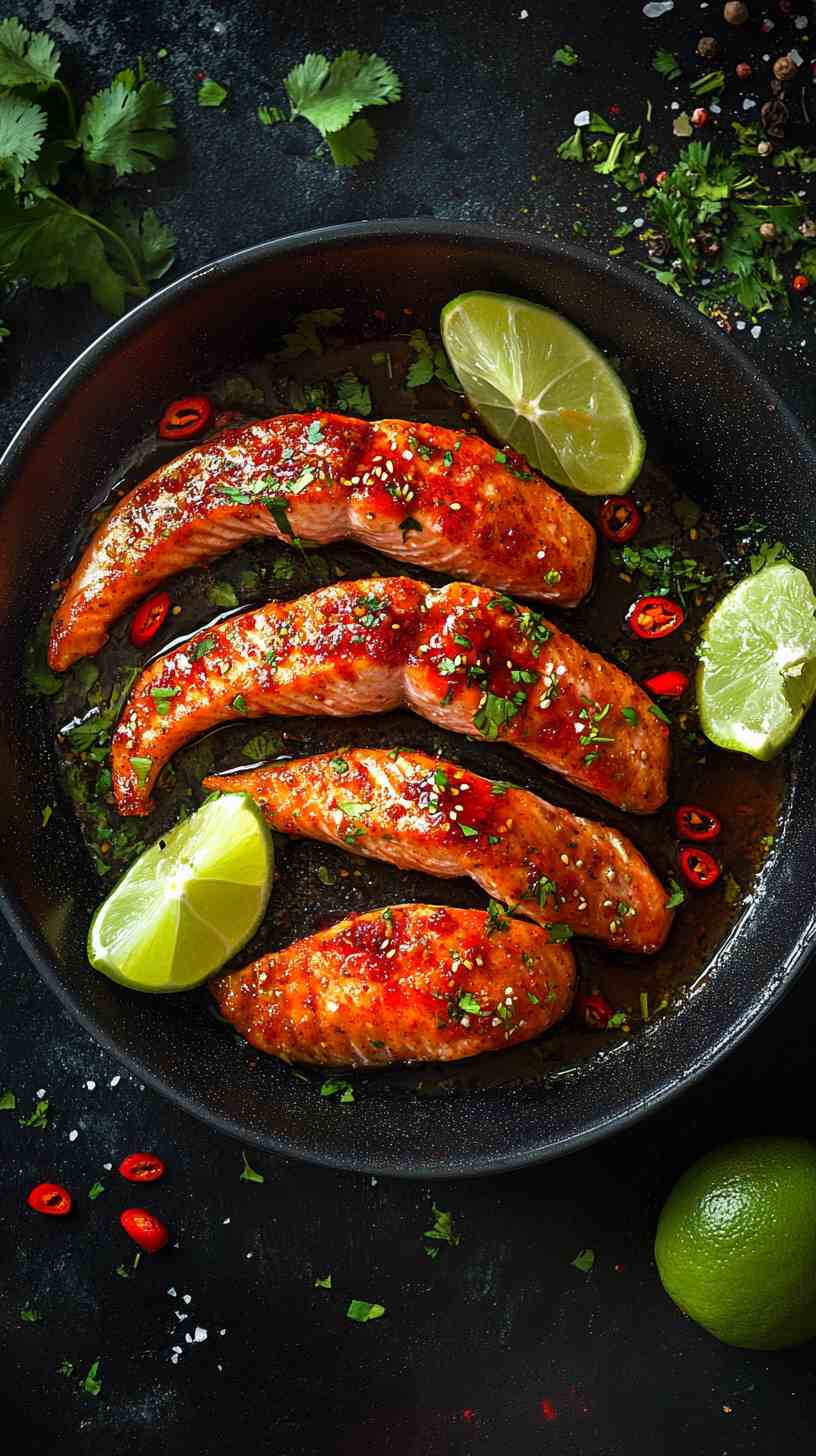 Sweet Chili Air Fryer Salmon