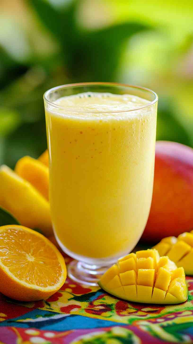 Sweet Mango Citrus Refresher Smoothie
