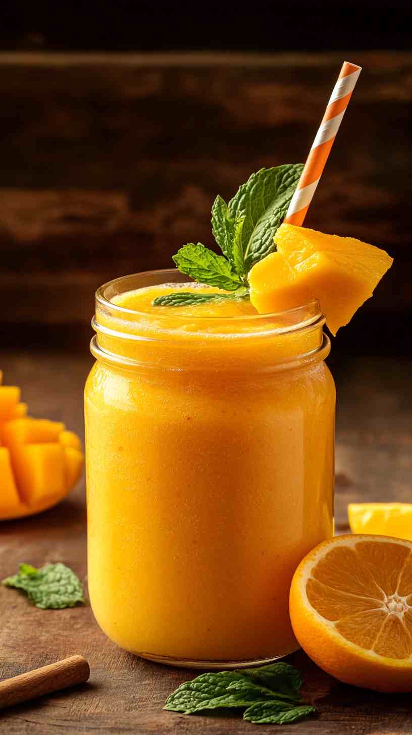 Sweet Mango Citrus Refresher Smoothie