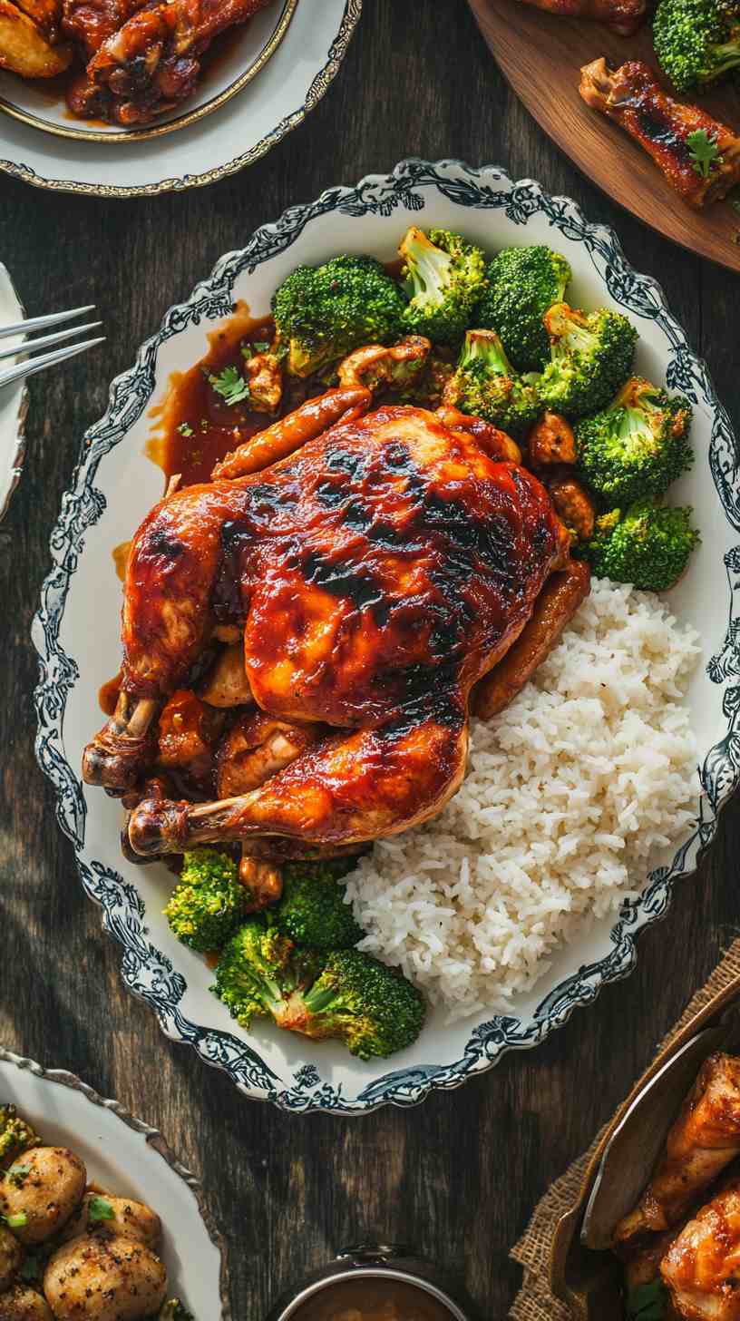Sweet & Spicy BBQ Chicken in the Slow Cooker